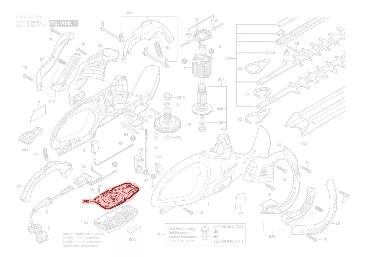 Plaque support de palier réf. 2 609 001 601 BOSCH